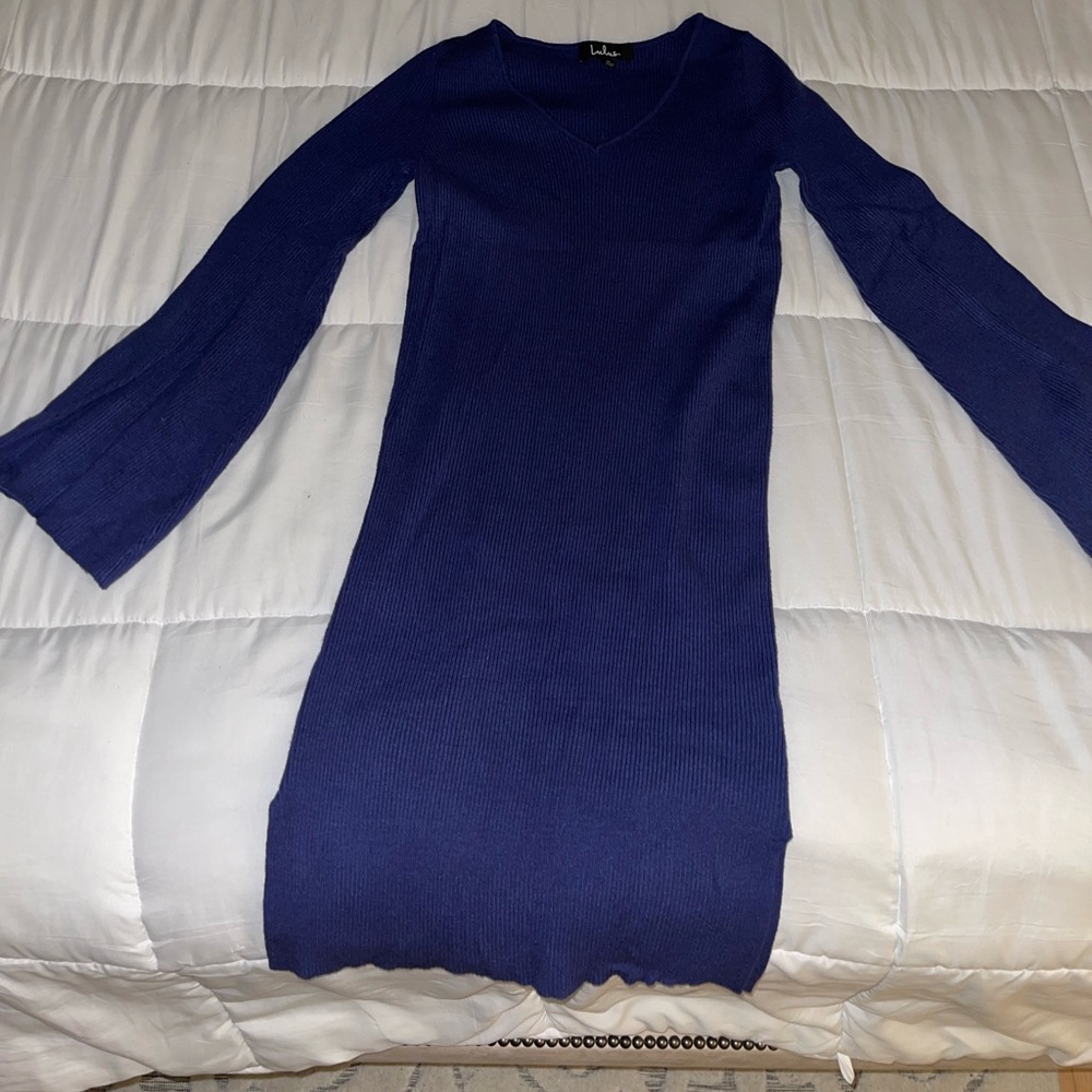 Bell sleeve sweater dress, size M, from Lulu’s
